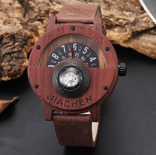 Load image into Gallery viewer, Multifunctional Compass Wood Watch Outdoor Sports Watch
