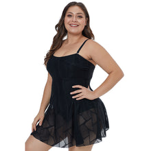 Load image into Gallery viewer, Conservative hot spring skirt one-piece swimsuit
