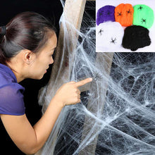 Load image into Gallery viewer, Halloween Decoration Spider Cotton Spider Web
