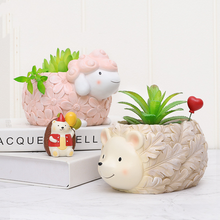 Load image into Gallery viewer, Resin flower pot decorations
