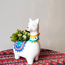 Load image into Gallery viewer, Alpaca Planter Resin Llama Flower Pot for Succulents Plants

