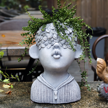 Load image into Gallery viewer, Lovely Flower Pot Art Succulent Garden Cement Exterior Courtyard Balcony Decoration Arrangement
