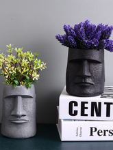 Load image into Gallery viewer, Stone Statue Flower Pot Home Creative Office Resin Crafts
