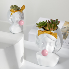 Load image into Gallery viewer, Succulent plant pot interior decoration flower pot
