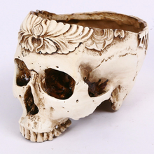Load image into Gallery viewer, Skull ashtray flower pot
