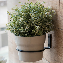 Load image into Gallery viewer, 3pcs Garde Flower Pot Trays Wall Mounted Folding Metal Pot Ring Holder Flower Planter Tray Stand Flower Pot Balcony
