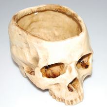 Load image into Gallery viewer, Resin Skull Flower Pot Ashtray Resin Skull Ornament Flower Pot
