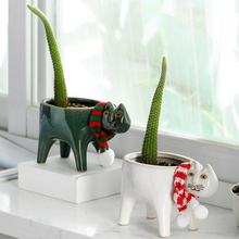 Load image into Gallery viewer, Create a surname ceramic flowerpot desktop decorative flowerpot
