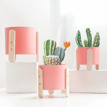 Load image into Gallery viewer, Nordic ins simple net red cream macaron iron flower pot
