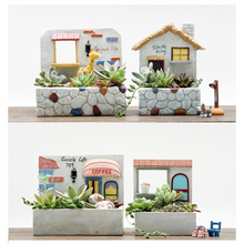 Load image into Gallery viewer, Creative Succulent Plant Resin Hanging Micro Landscape Flower Pot
