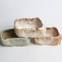 Load image into Gallery viewer, Antique Succulents Flower Pot Creative Ceramic Pot Rectangle
