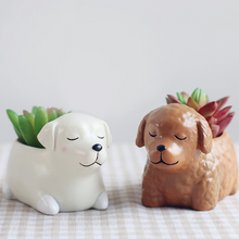 Load image into Gallery viewer, Cartoon Animal Dog Cute Succulent Flower Pot
