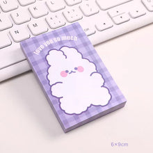 Load image into Gallery viewer, Cartoon Soft Cute Rabbit Notebook Purple Girl Portable Message

