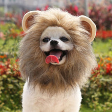 Load image into Gallery viewer, Christmas Funny Hat Cap Pet Dress Simulation Toy Halloween Party Festival Lion Hair Mane Ears Head Cap Scarf Cosplay Costume
