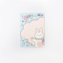 Load image into Gallery viewer, Cute Happy Rabbit Cartoon Plaid Note Stationery
