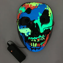 Load image into Gallery viewer, LED Mask Luminous Glowing Halloween Party Mask Neon EL Mask Halloween Cosplay Mask
