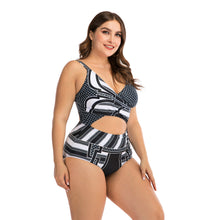 Load image into Gallery viewer, One-piece Plus Fertilizer Plus Fat Woman Swimsuit Big Cup
