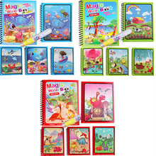 Load image into Gallery viewer, Children's Diy Magic Water Painting Book Creative Magic Water Painting Book

