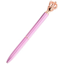 Load image into Gallery viewer, Crown Band Diamond Metal Ballpoint Pen Scepter Metal Pen Fashion Gift Pen
