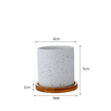 Load image into Gallery viewer, Ceramic Flower Pot Orchid Small with Tray Office Desktop Home
