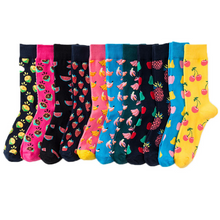 Load image into Gallery viewer, Happy tube socks fruit banana men's and women's socks
