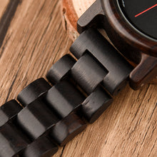 Load image into Gallery viewer, Ebony wood men's watch personality
