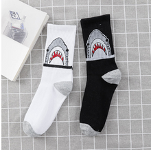 Load image into Gallery viewer, White autumn and winter tube tide socks European and American fashion personality female socks
