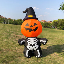 Load image into Gallery viewer, Pumpkin head spooky halloween decoration
