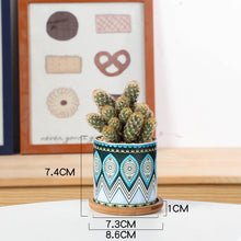 Load image into Gallery viewer, Mandala ceramic flower pot
