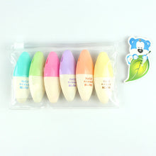 Load image into Gallery viewer, Color marker highlighters set in 6 colors

