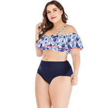 Load image into Gallery viewer, Women's printed plus size swimsuit
