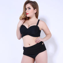 Load image into Gallery viewer, Europe and the United States women sexy split two sets plus big code swim swimsuit manufacturers sell foreign trade Bikini Set
