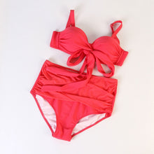 Load image into Gallery viewer, Europe and the United States women sexy split two sets plus big code swim swimsuit manufacturers sell foreign trade Bikini Set
