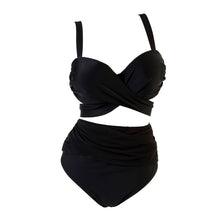 Load image into Gallery viewer, Europe and the United States women sexy split two sets plus big code swim swimsuit manufacturers sell foreign trade Bikini Set

