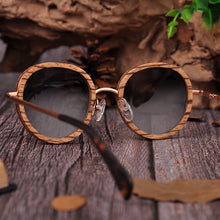 Load image into Gallery viewer, Full wooden sunglasses ladies sunglasses
