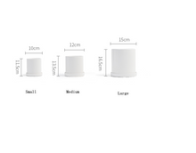 Load image into Gallery viewer, Matte Straight Personality Indoor Ceramic Flowerpot
