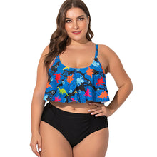Load image into Gallery viewer, Oversized fat girl female split bikini swimsuit
