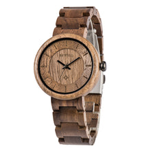 Load image into Gallery viewer, Bamboo wood watch watch ladies watch quartz movement watch
