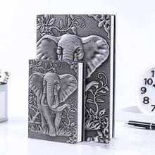 Load image into Gallery viewer, Creative PU Embossed Retro Elephant Notebook
