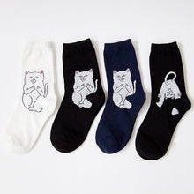 Load image into Gallery viewer, Cat socks cotton hip hop street wind socks
