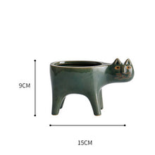 Load image into Gallery viewer, Cute Cat Tail Flower Pot Ceramic Personality Creativity
