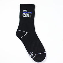 Load image into Gallery viewer, Letter tide brand solid color tube cotton socks
