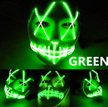 Load image into Gallery viewer, Halloween Led Glowing Full Face Mask
