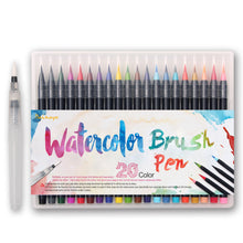 Load image into Gallery viewer, 20 color watercolor soft brush set
