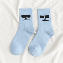 Load image into Gallery viewer, Funny Expression Jacquard Personality Ladies Stockings
