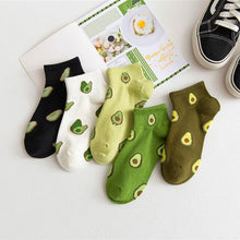 Load image into Gallery viewer, Avocado Japanese Fruit Breathable Cotton Socks
