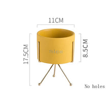 Load image into Gallery viewer, Creative Personality Iron Ceramic Flowerpot
