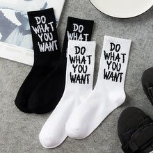 Load image into Gallery viewer, Retro skateboard alphabet tube socks
