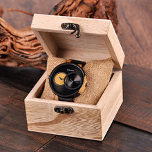 Load image into Gallery viewer, Wooden double movement wood watch
