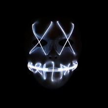 Load image into Gallery viewer, Halloween Horror Slit Mouth And Crosseye LED Plastic Glowing Mask
